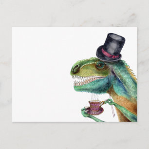 Victoriaans Gentleman Tyrannosaurus Rex Briefkaart