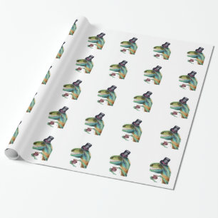 Victoriaans Gentleman Tyrannosaurus Rex Cadeaupapier