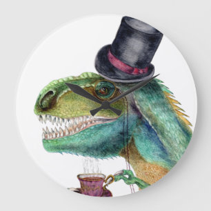 Victoriaans Gentleman Tyrannosaurus Rex Grote Klok