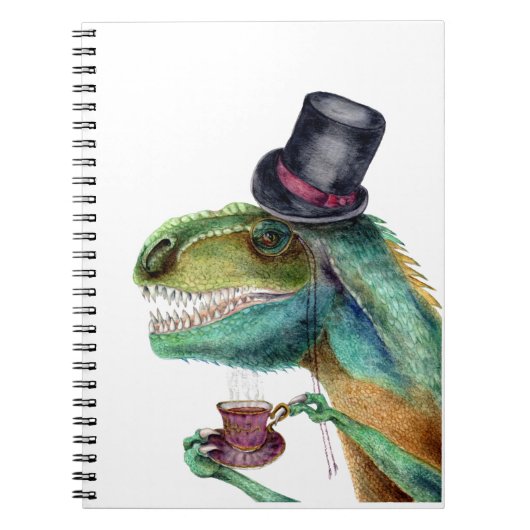 Victoriaans Gentleman Tyrannosaurus Rex Notitieboek (Voorkant)