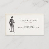 Victoriaans Gentleman's  Roepkaart 2 Contactkaartje (Voorkant)