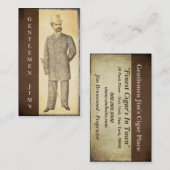 Victoriaans Gentlemen  Antiek Visitekaartje (Voorkant / Achterkant)