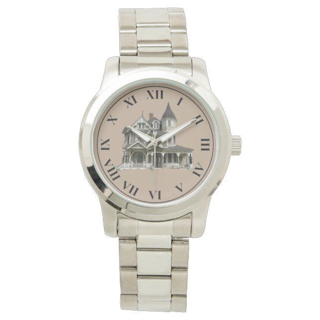 Victoriaans George F. Barber Watch Roman Numerals Horloge (Voorkant)