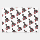 Victoriaans geurpotte Mode met Rozen Inpakpapier Vel (Voorkant 3)