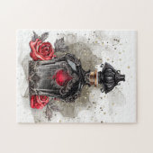 Victoriaans geurpotte Mode met Rozen Legpuzzel (Horizontaal)