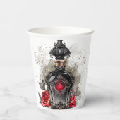 Victoriaans geurpotte Mode met Rozen Papieren Bekers (Achterkant)
