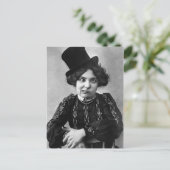 Victoriaans Geweid een vrouw die grappig gezicht m Briefkaart (Staand voorkant)