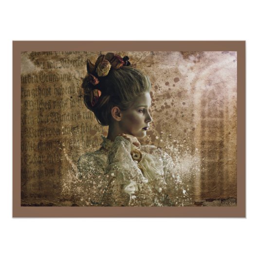 Victoriaans Ghost Lady-in-Waiting Foto Afdruk (Voorkant)