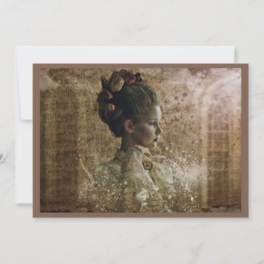 Victoriaans Ghost Lady-in-Waiting Kaart (Voorkant)