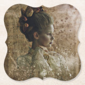 Victoriaans Ghost Lady-in-Waiting Kartonnen Onderzetters (Voorkant)