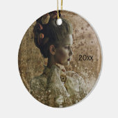 Victoriaans Ghost Lady-in-Waiting Keramisch Ornament (Links)