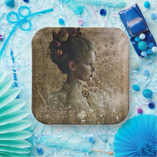 Victoriaans Ghost Lady-in-Waiting Papieren Bordje (Feest)