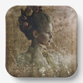 Victoriaans Ghost Lady-in-Waiting Papieren Bordje (Voorkant)