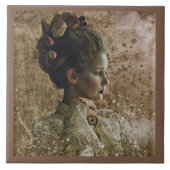 Victoriaans Ghost Lady-in-Waiting Tegeltje (Voorkant)