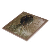 Victoriaans Ghost Lady-in-Waiting Tegeltje (Zijkant)