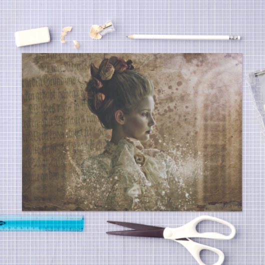 Victoriaans Ghost Lady-in-Waiting Tissuepapier (Craft)