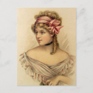 Victoriaans Gibson Girl Briefkaart