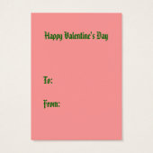 Victoriaans Gift Labels Zoetste & Valentijnsdag Visitekaartje (Achterkant)