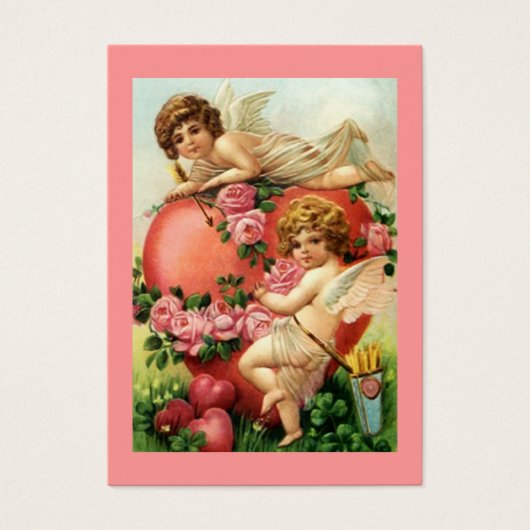Victoriaans Gift Labels Zoetste & Valentijnsdag Visitekaartje (Voorkant)