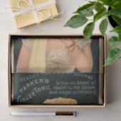 Victoriaans Ginger Tonic Ad Ephemera-vaartuig Tissuepapier (Geschenk)