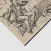 Victoriaans Ginger Tonic Poster en d-vaartuigen Tissuepapier (Detail)