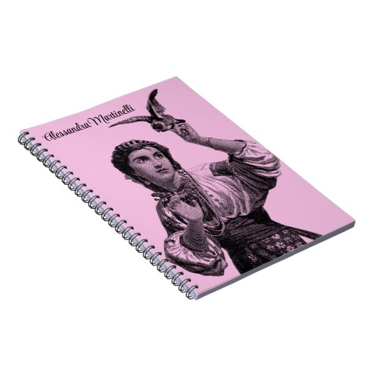  Victoriaans gips roze Notitieboek (Rechterzijde)