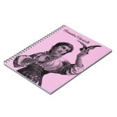 Victoriaans gips roze Notitieboek (Linkerzijde)