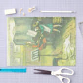 Victoriaans Girl's Musical duo-ontkoppeling Tissuepapier (Craft)