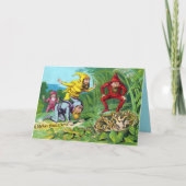 Victoriaans Gnomes kerst Kaart (Voorkant)