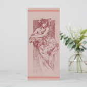 Victoriaans godin in de kaart van het Menu van het (Staand voorkant)