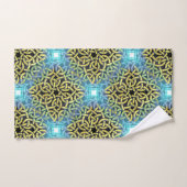 Victoriaans Golden Trim Aqua Background Bad Handdoek (Handdoek)