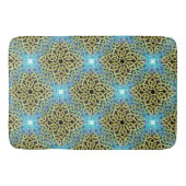 Victoriaans Golden Trim Aqua Background Badmat (Voorkant)