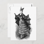Victoriaans/Gothic Batgirl/BBT Costume Briefkaart (Voorkant / Achterkant)