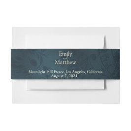 Victoriaans Gothic Elegance Invitation Belly Band Uitnodigingen Wikkel
