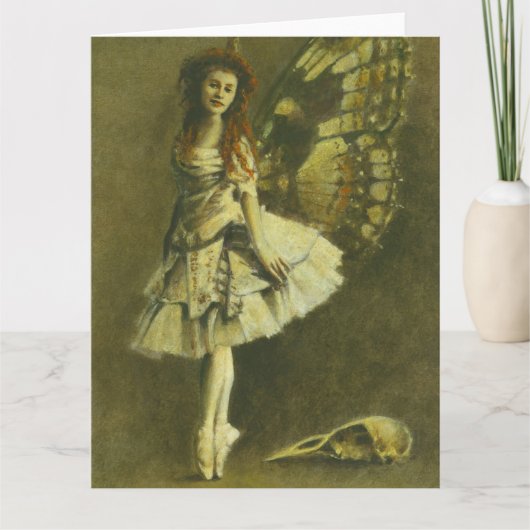 Victoriaans Gothic Fairy Large Greetings Card Kaart (Voorkant)