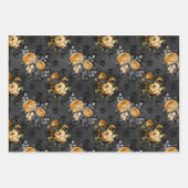 Victoriaans Gothic Glam Skull en Damask Inpakpapier Vel (Voorkant 2)