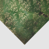 Victoriaans gothic Green- en Gold-weefselpapier Tissuepapier (Detail)