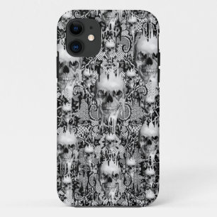 Victoriaans Gothic Lace-schedel Case-Mate iPhone Case