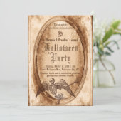  Victoriaans Gothic Mirror Halloween Party Kaart (Staand voorkant)