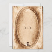  Victoriaans Gothic Mirror Halloween Party Kaart (Achterkant)