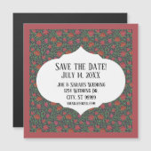 Victoriaans Gothic Perfect Red & Fuchsia Rozen (Voorkant / Achterkant)