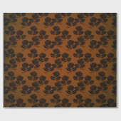  Victoriaans Gothic Retro Black Rozen Shabby Cadeaupapier (Vlak)