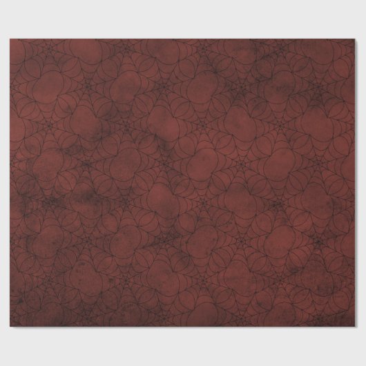  Victoriaans Gothic Retro Cobweb Shabby Cadeaupapier (Vlak)