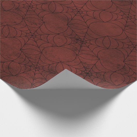  Victoriaans Gothic Retro Cobweb Shabby Cadeaupapier (Hoek)