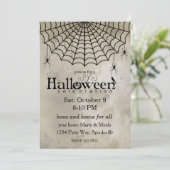 Victoriaans Gothic Spiderweb Kaart (Staand voorkant)