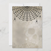Victoriaans Gothic Spiderweb Kaart (Achterkant)