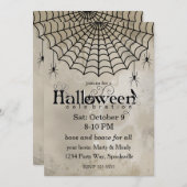 Victoriaans Gothic Spiderweb Kaart (Voorkant / Achterkant)