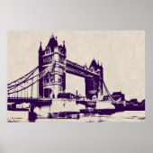VICTORIAANS GOTHIC TOWER BRIDGE - LONDEN POSTER (Voorkant)