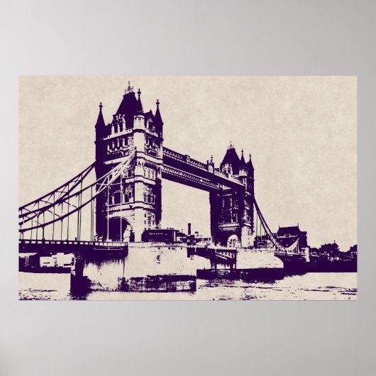 VICTORIAANS GOTHIC TOWER BRIDGE - LONDEN POSTER (Voorkant)