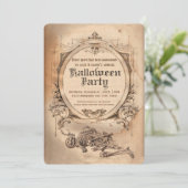  Victoriaans gothiek van de uitnodiging van Hallow (Staand voorkant)